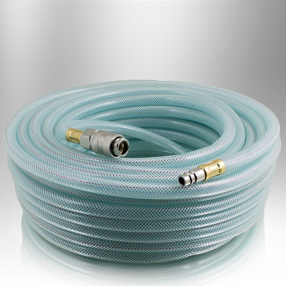 Pogumovaná pneumatická hadice 20 m ke kompresoru, přípojka 1/4", flexibilní M15945